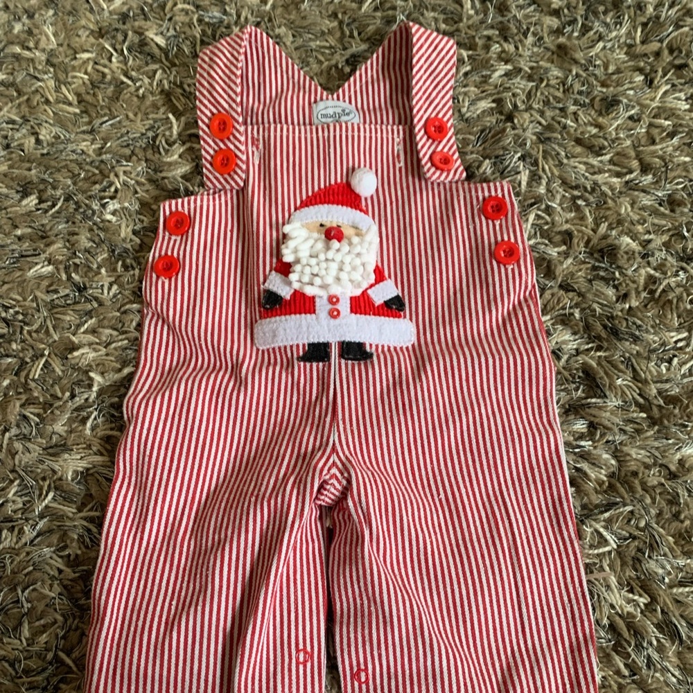 Santa Christmas overalls